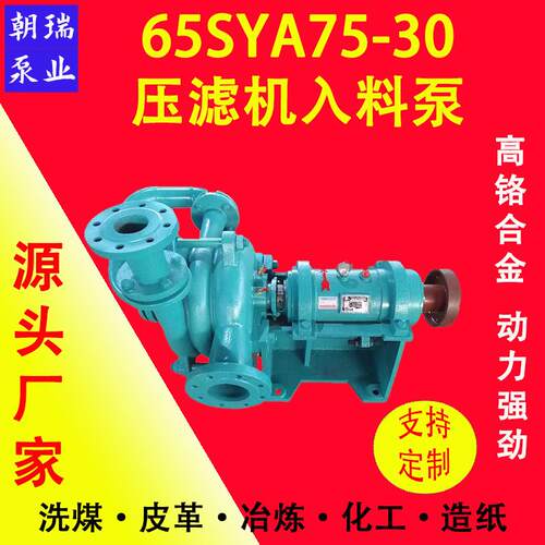 65SYA75-30压滤机入料泵高铬合金泥浆泵入料加压杂质泵洗沙泵