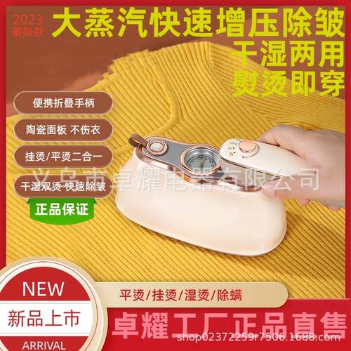 挂烫机大功率手持熨烫机家用迷你熨衣机大容量电熨斗三档调温