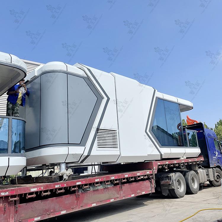 网红创意可移动式太空舱民宿整体发货成品落地助力文旅景区项目