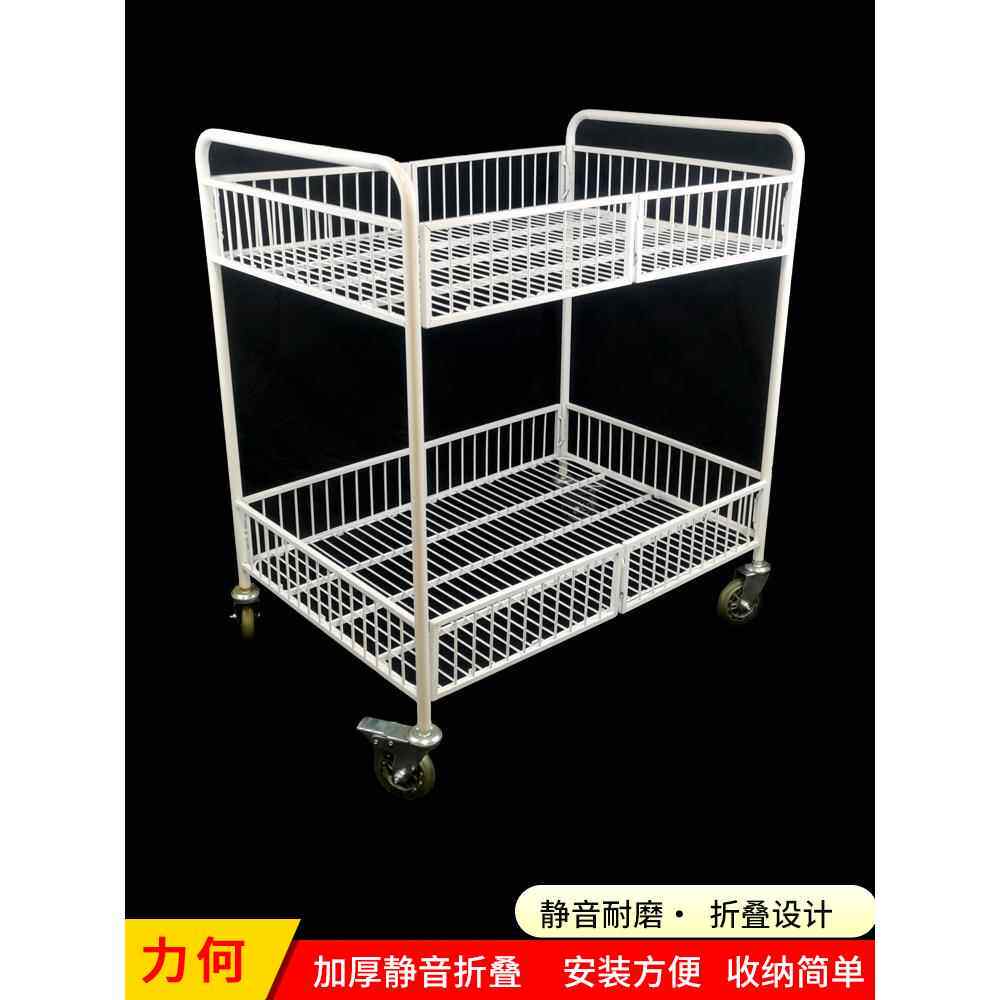 冰粉加厚的摆摊小推车带轮货架展示架摆摊推车可折叠花车货架钵仔