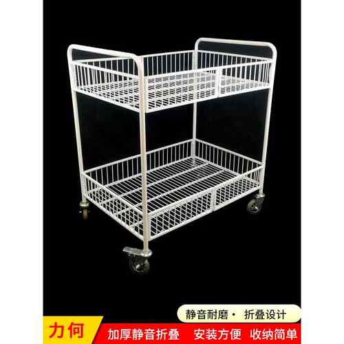 冰粉加厚的摆摊小推车带轮货架展示架摆摊推车可折叠花车货架钵仔