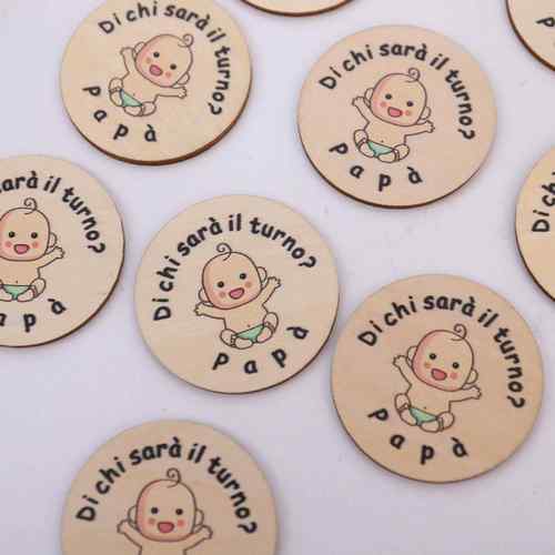 木质工艺品婴儿月里程碑卡片木制纪念卡片成长卡木片挂牌工厂加工