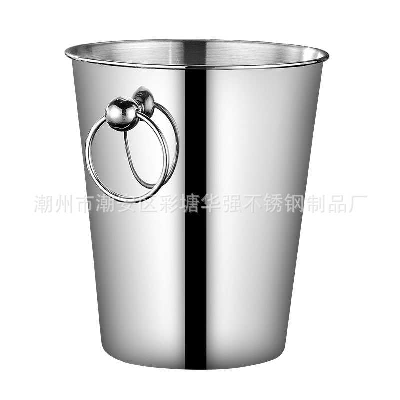 爆款现货豪华不锈钢冰桶金圆环冰镇桶酒吧KTV聚会冰块