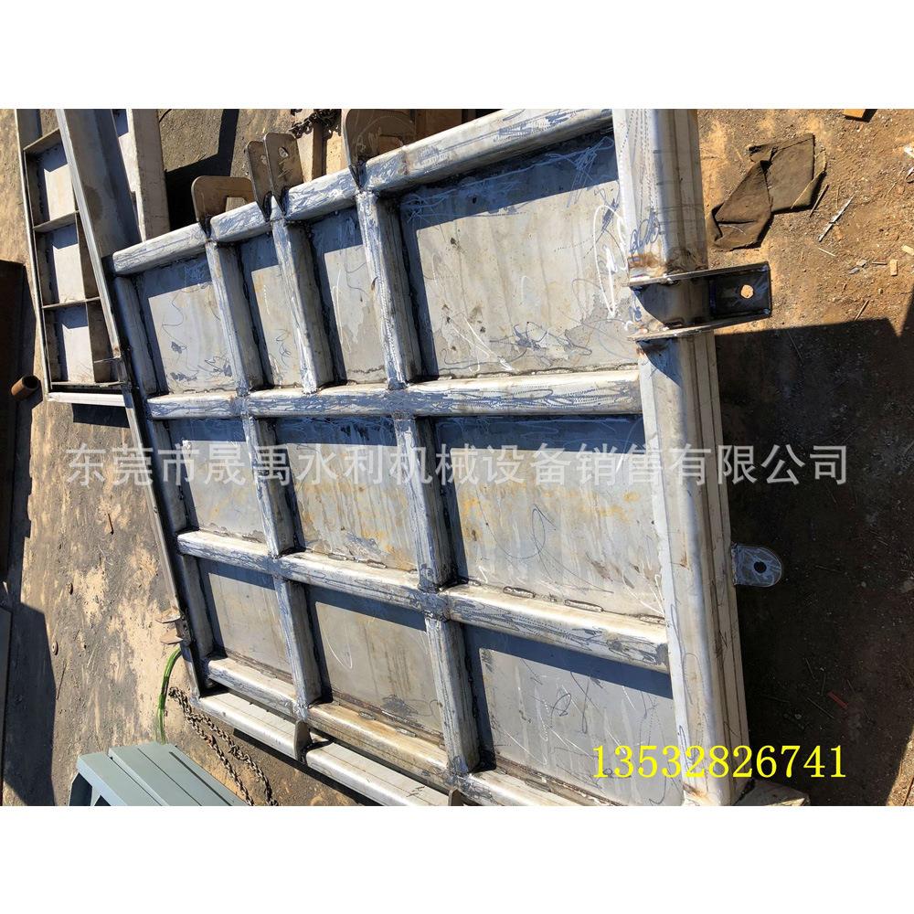 广州市番禺区污水公司电装启闭机304不锈钢双向止水闸门制作安装