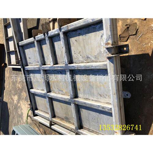 广州市番禺区污水公司电装启闭机304不锈钢双向止水闸门制作安装