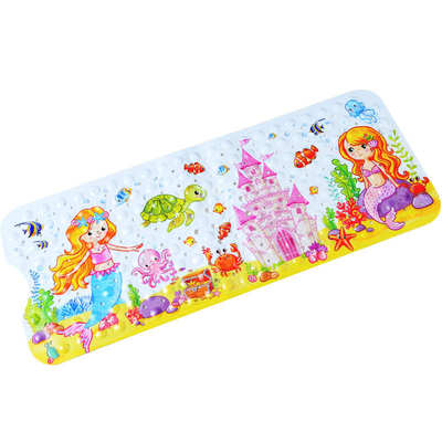 儿童浴室防滑垫印花防滑浴缸塑料吸盘卡通40x100垫pvc