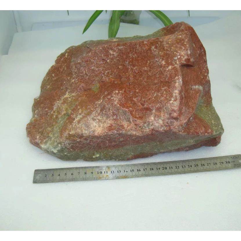 47号天然浙江红石原石料叶腊石毛料雕刻原石印章摆件石料10.6公斤