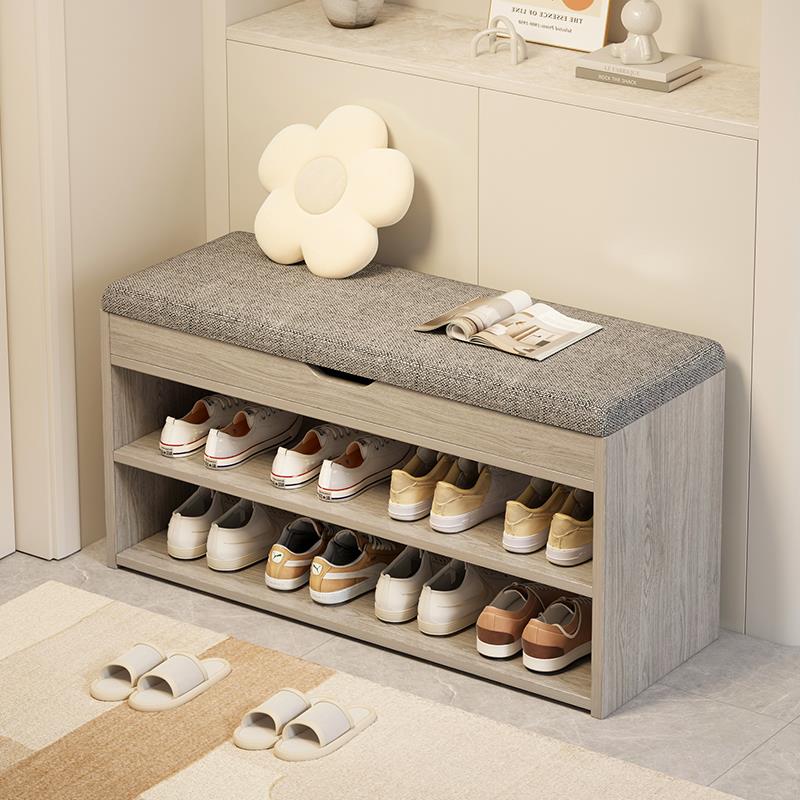 换鞋凳家用门口鞋架可坐入户鞋柜坐凳一体新款收纳实木长条穿郑之