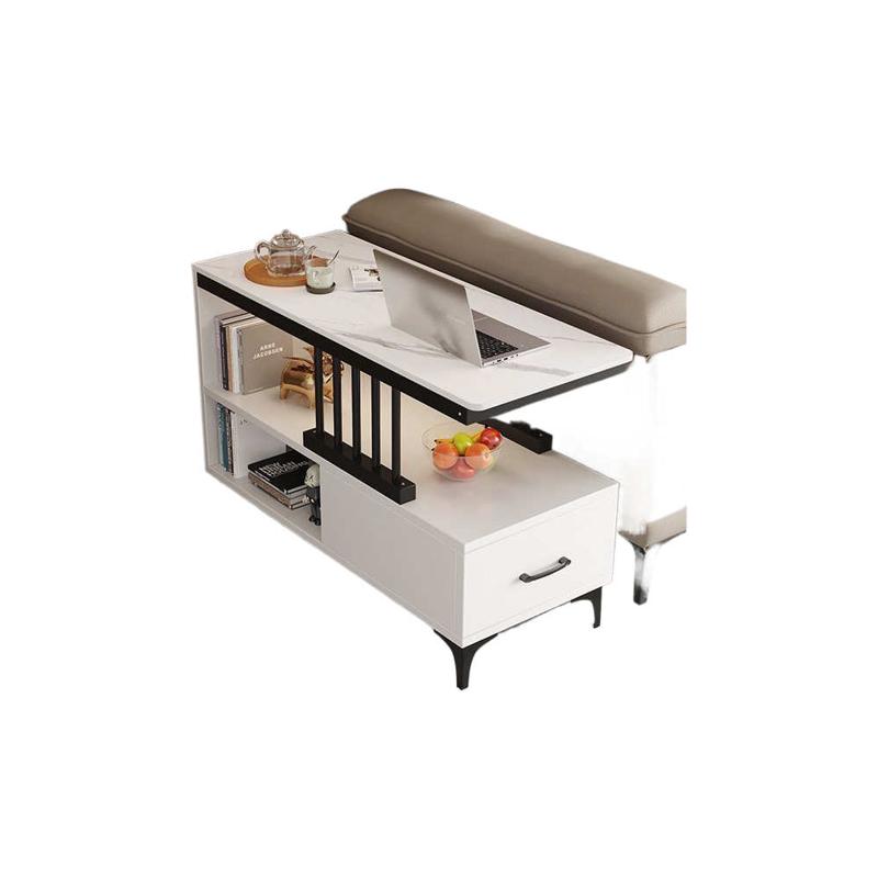 简约可移动茶几小户型角几侧边柜茶水柜轻奢沙发边几客厅家用岩板