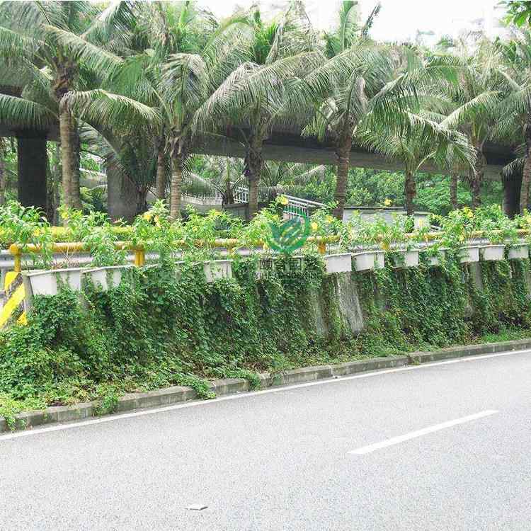 颐合景观玻璃钢护栏挂式花盆悬挂式玻璃钢花盆桥梁外挂种植花箱