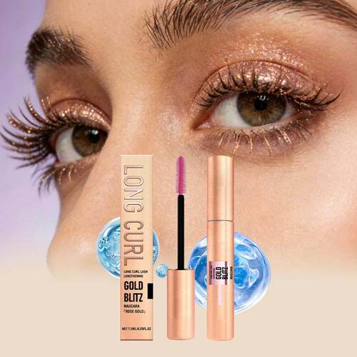 Gilded Curl Mascara (Rose Gold) - A natural setting mascara