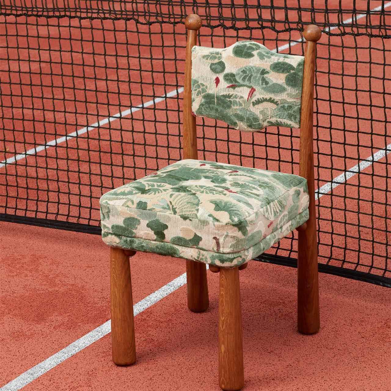 正品条纹实木中椅子古黑家用餐椅复古画白妆沙发椅设计师款化装化