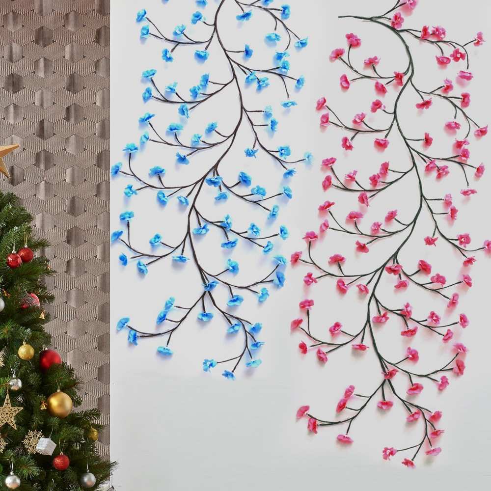 新款LED可弯曲仿真树枝藤条灯布置房间氛围装饰造型婚礼节日