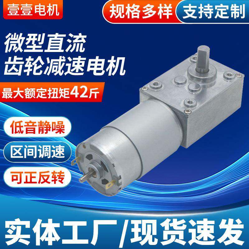 5840-555涡轮蜗杆直流减速电机足浴盆自锁大扭力正反转12V24V减速