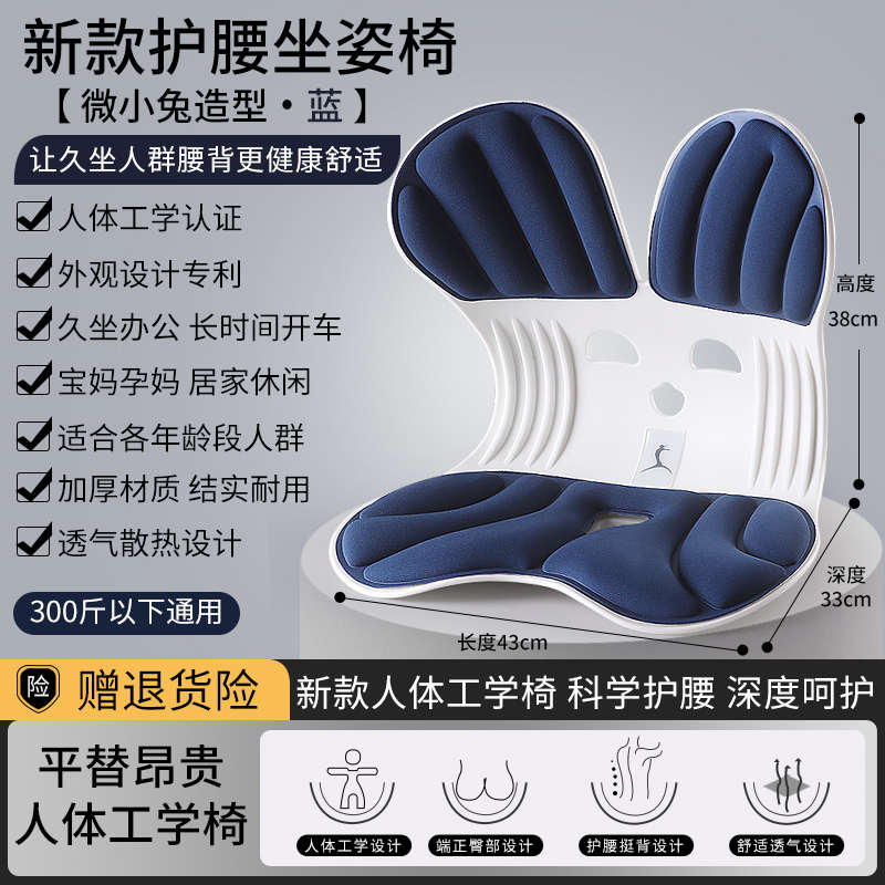 护腰坐垫久坐神器靠背垫一体腰靠腰托腰部支撑座椅靠垫办公室腰垫