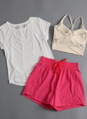 Female yoga cycling fitness three suit sports underwear