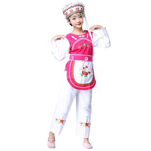 高档女男童白族少演出服装数族壮族傣族舞蹈民葫芦表丝成人演服饰