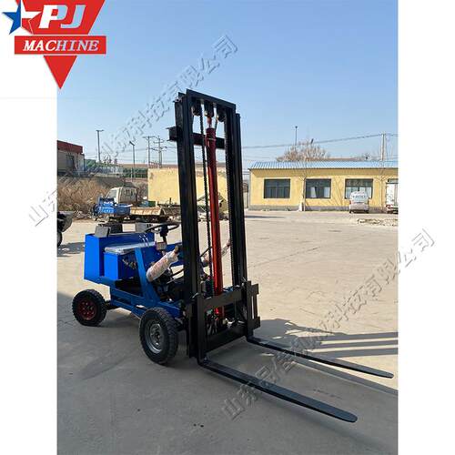 前移式简易电动叉车 工厂物料转运设备 路面施工混凝土运输机械