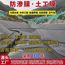 鱼塘防渗膜护坡防漏防渗黑色土工膜加厚塑料布蓄水防水布塑料农膜