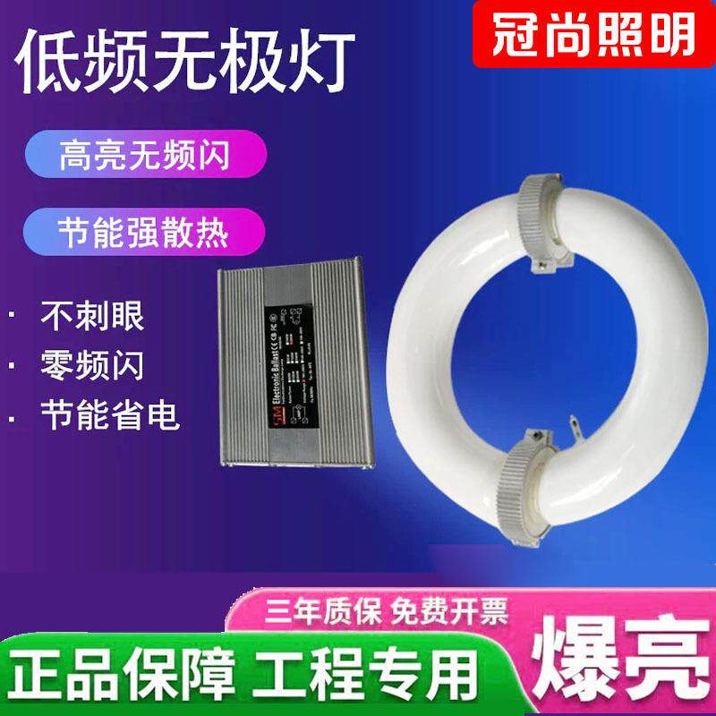 低频无极灯镇流器环形矩形灯管电源80W120W150W200W照明配件工业