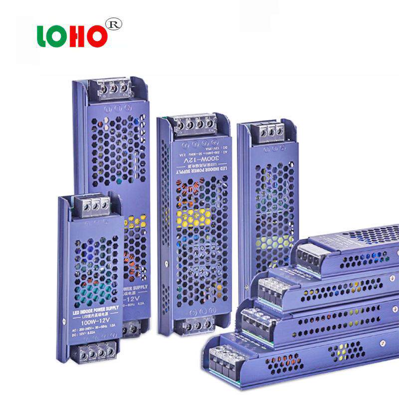 原装高端12V24V48V400W超薄长条电源 12V24V48V磁吸灯箱超薄电源