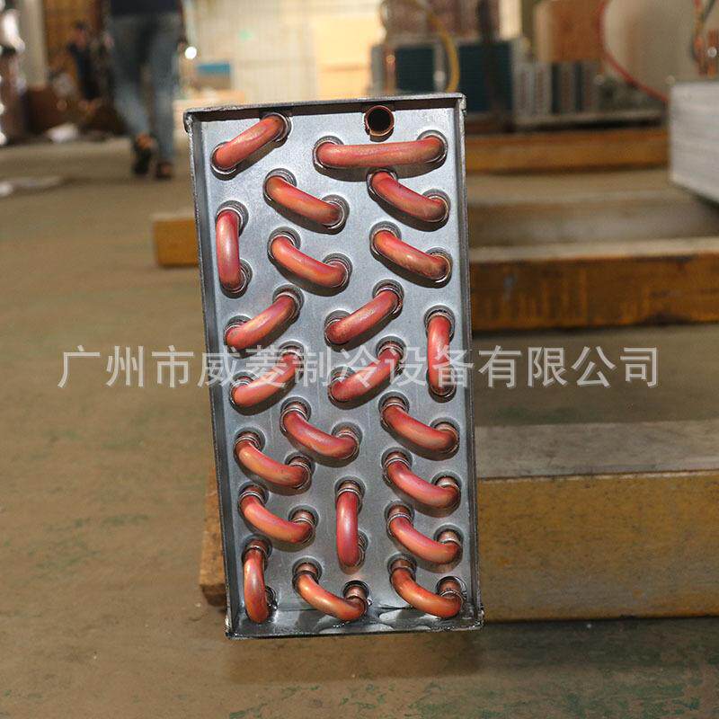 风冷翅片式蒸发器冷凝器冷藏柜冰柜铜管串翅片换热器非标厂家直销