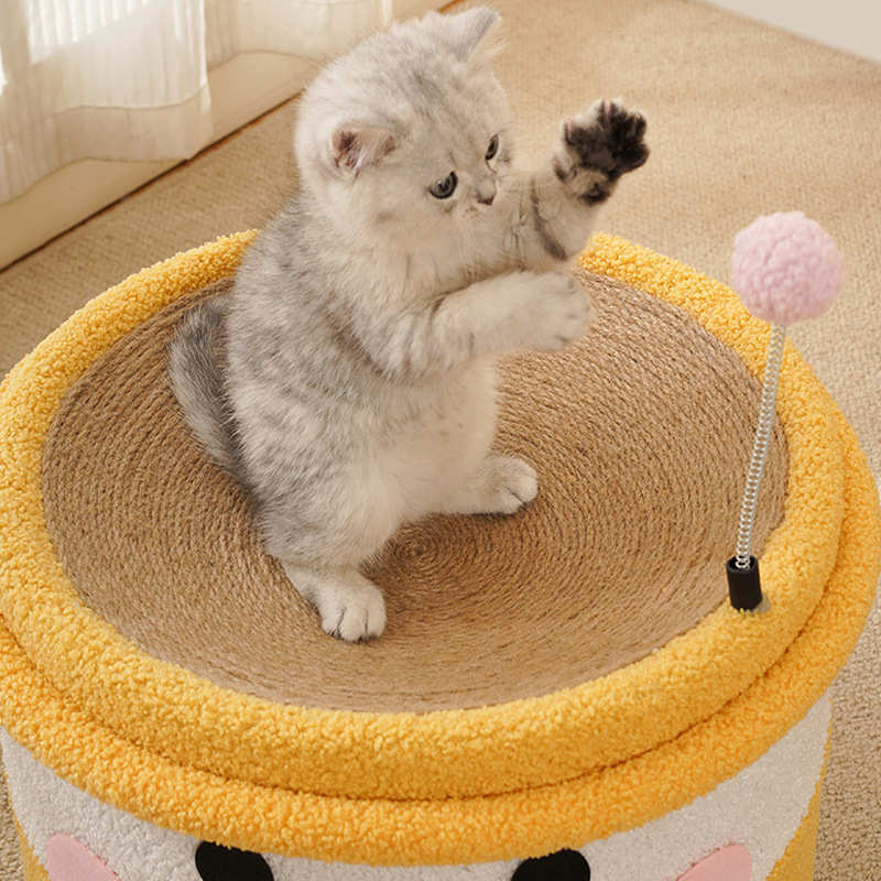 猫爬架剑麻桶猫窝猫树一体小型不占地双层猫抓板四季通用猫咪用品
