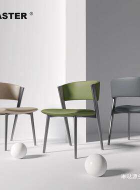 URU意式轻奢设师用样板房梳台靠背椅现代家餐椅家妆计用高轻奢餐