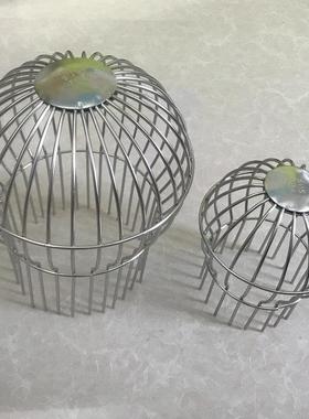 网球形管帽DN50/75/110/160管道屋顶下水口过滤网防堵罩雨水槽200