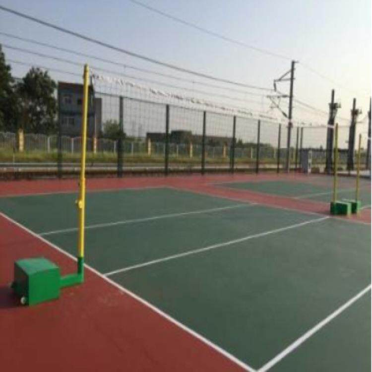 羽毛球柱便携移动式羽毛球气排球两用网柱网架铸铁底座网球架