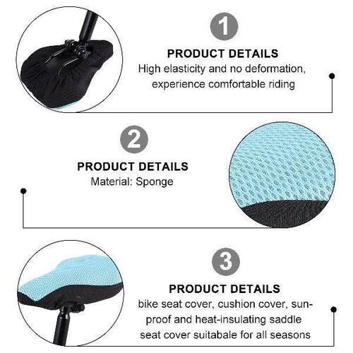 Electric Bike Car Seat Cover Breathable Saddle Cushion Sun