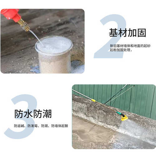 固黄色 渗透锢界面胶墙面白色处理剂拉毛墙墙固化剂固地面地绿色