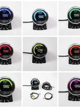 新款OBD赛车仪表 defi A2七彩涡轮油温油压转速电压真空水温表