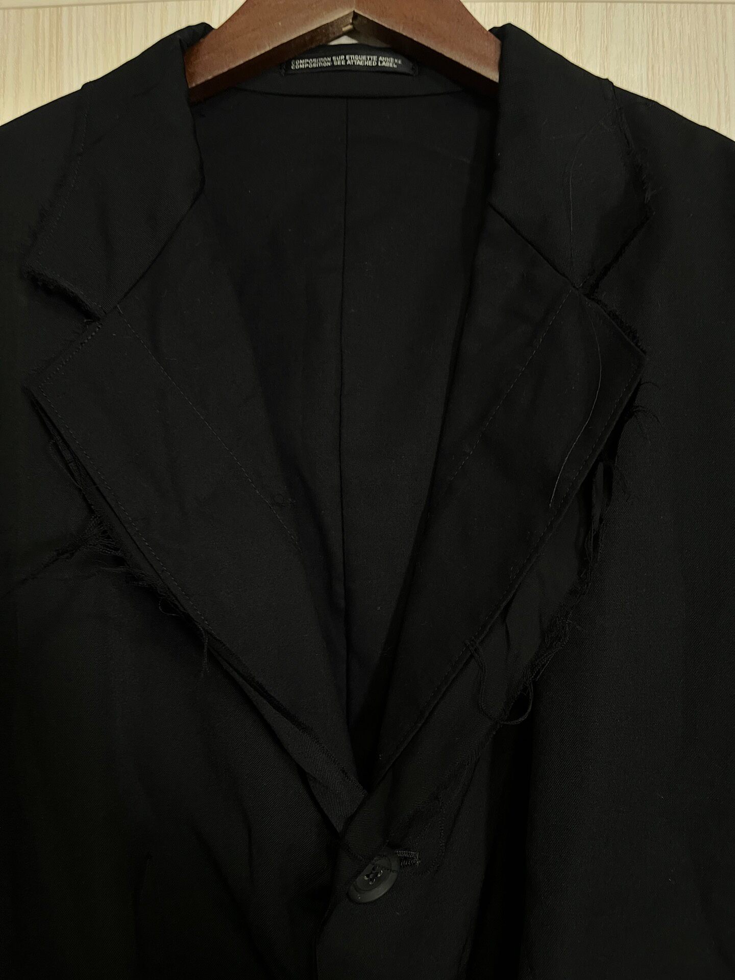 Yohji Yamamoto 15AW Triple Blazer — detail