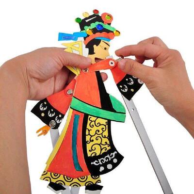 Puppet Chinese Shadow Toy Kids Hand Paper Theater Puppets