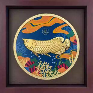 高档金画,立功立业,开业礼品高,办公室福星公司,乔迁礼箔品,