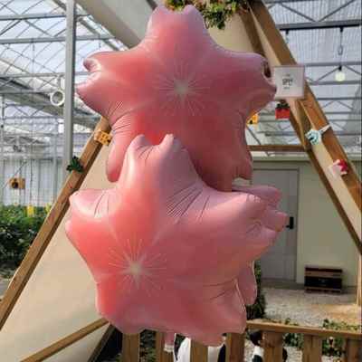 ins网红日式粉色樱花造型铝膜气球少女心商场活动生日场景装饰