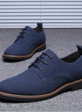 Large Size 38-48 leather shoes men casual Flat shoes大码男鞋