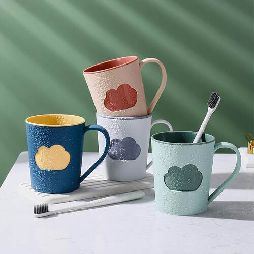 Couple's toothbrush cups, student dormitory wash cups, drop-