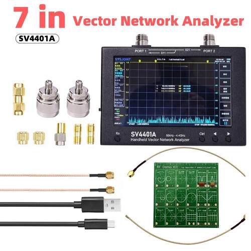 50KHz-4.4GHz7寸nanovna仪器触摸屏SV4401A矢量网络分析仪可编程
