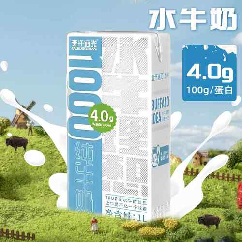 壹仟速兜常温水牛奶咖啡精配纯奶1000ml*盒奶茶商家专用奶咖啡奶