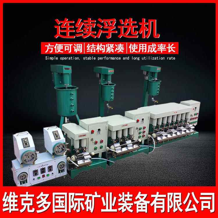 实验室钽铌矿用连续浮选机 沙金矿中试工艺流程 FX2-3连续浮选机