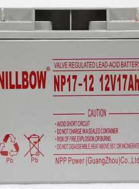 力宝蓄电池NP/NPG-12V17AH24A38A65A100A应急机房直流屏UPS/EPS