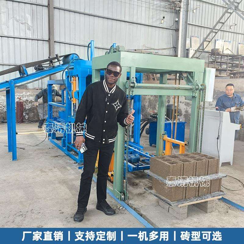 全自动液压免烧空心水泥制砖机实心砖围墙砖U型砖圆形垫块生产机