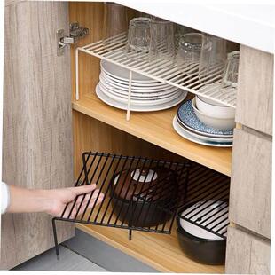 kitchen layering shelves cupboard dish shelf bathroom makeup