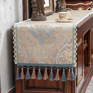 饰用布盖布 方头脏装 欧式 桌旗跨境长条桌家置餐桌民宿防尘布耐951