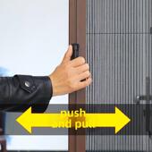 纱门铝合金折叠免打孔沙网防蚊伸缩窗推拉式 门帘左右家用隐形移动
