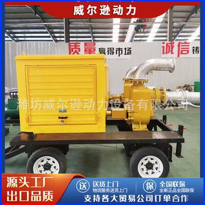 防汛排污移动泵车消防排污防涝泵车应急8寸柴油机水泵机组厂家