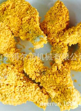 免费上门安装 脆皮鸡翅根滚筒上粉油炸流水线 鸡排上浆上粉设备