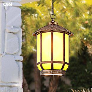 户外吊灯防水新中式廊架凉亭别墅走廊大门口阳台复古屋檐庭院灯
